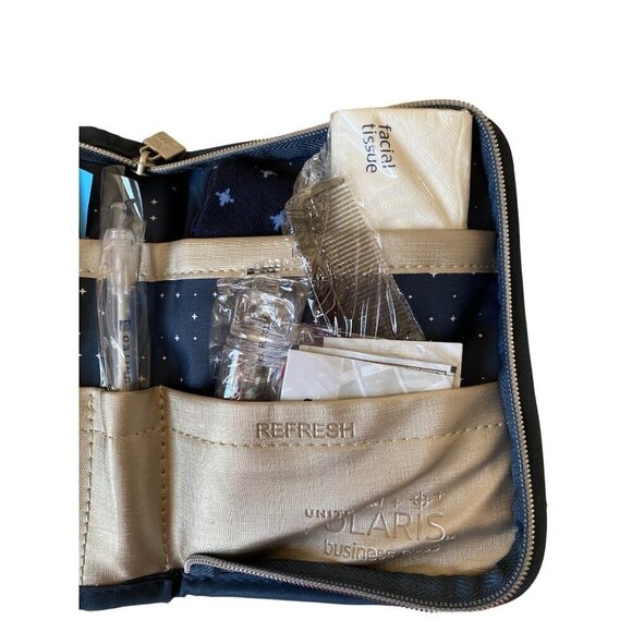 United‎ Polaris Business Class Amenity navy blue kit -NEW - Picture 4 of 13
